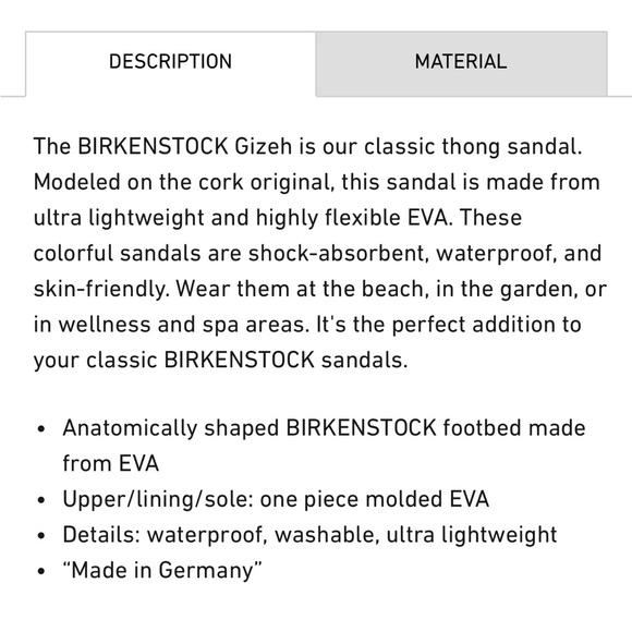 Birkenstock Gizeh - White - Size 40 - EVA - Picture 3 of 5